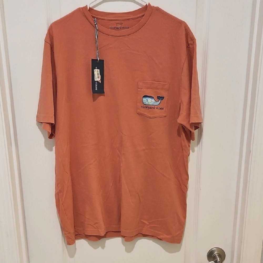 Vineyard Vines Orange Short Sleeve Tee